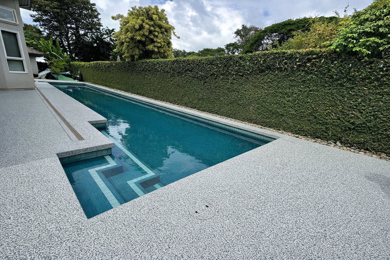 Concrete pool decks